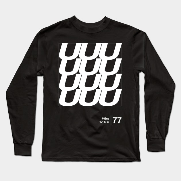 Wire / Minimalist Graphic Artwork Design Long Sleeve T-Shirt by saudade